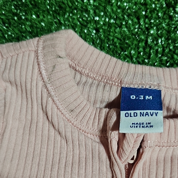 Old Navy Blush Baby Footie One Piece - Picture 4 of 5
